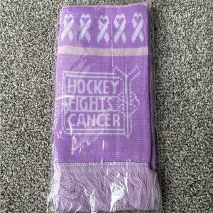 San Jose Sharks Scarf - Hockey Fights Cancer HFC Purple 2025